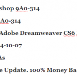 Adobe Certification 9A0-314 Adobe Dreamweaver CS6 Recertification Exam study materials
